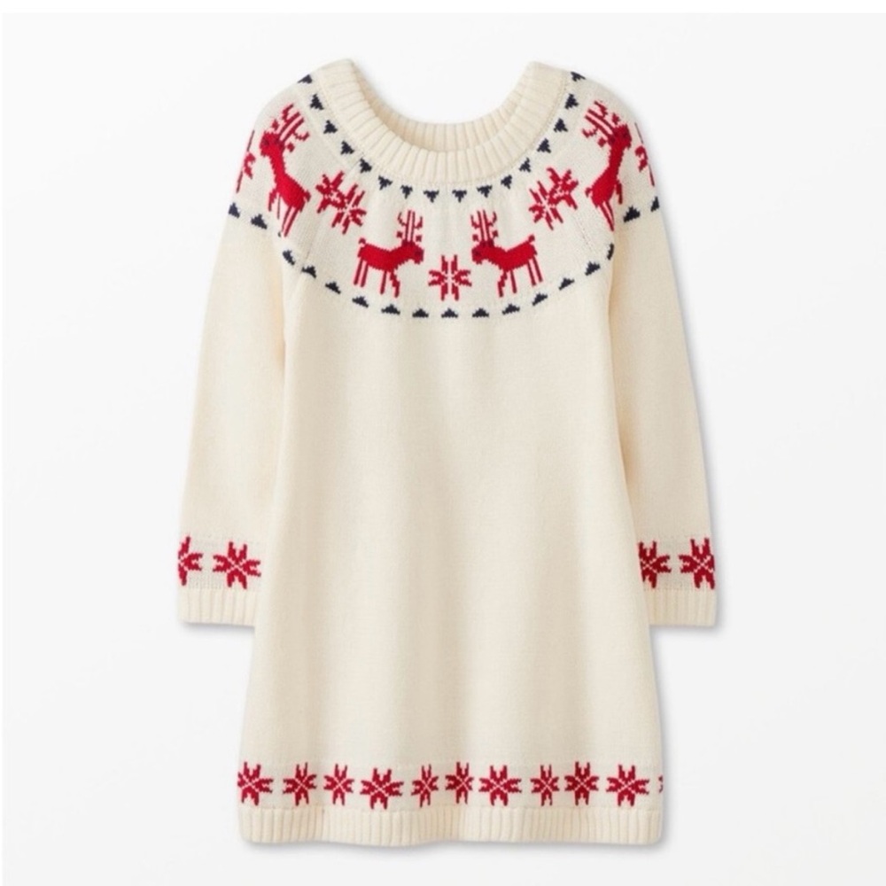 Hanna Andersson girls knit holiday dress
